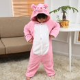 thumbnail image 3 of Pyjama de Noël pour Enfants Cosplay Animal Unisexe Flanelle Cochon 1 Pce, 3 of 3