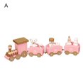thumbnail image 1 of Wooden Christmas Train  Decorative Visual Effect Christmas Decoration Small Train for Living Room, 1 of 11