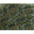 thumbnail image 4 of oneOone Georgette Viscose Fabric Leaves & Floral Block Decor Fabric Printed BTY 42 Inch Wide, 4 of 5