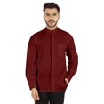 thumbnail image 1 of Bestman Solid Button-Down Shirt For Mens Chinese Collar Front Placket Formal Shirts, 1 of 7