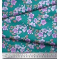 thumbnail image 3 of Soimoi Poly Georgette Fabric Leaves & Buttercup Floral Print Fabric by the Yard 42 Inch Wide, 3 of 3