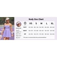 thumbnail image 2 of Charmo Robe de Tennis à Col en V pour Femmes, Dos Nu, Robe de Golf d'Entraînement avec Shorts, 2 of 8