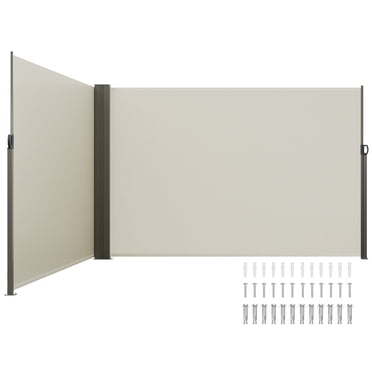 VEVOR Retractable Side Awning 79''x 236'' Patio Screen Fence Divider Fencing