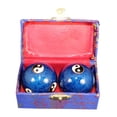thumbnail image 2 of 2 x Hand Balls Chinese Health Balls with Storage Box Portable Fitness Relaxation Gossip Blue, 2 of 9