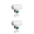 thumbnail image 1 of Redempat Raclette pour Miroir de Salle de Bain Mini TPR Nettoyage de Verre Brosse à Main pour Toilettes Kits de Raclage Réutilisables pour Fenêtres Outil de Nettoyage Blanc 2Ensemble, 1 of 6
