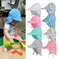 thumbnail image 3 of Summer Outdoor Sun Protection Beach Hat Hat Baby Breathable Mesh Cap Kids Cute Visor Cap for Outing Children, 3 of 7