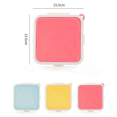 thumbnail image 2 of Boîte de Rangement Portable en Silicone pour Micro-Ondes, Bento, Déjeuner Scolaire, Boîtes à Lunch, Contenant Réutilisable pour Toast, Étui, Bleu, 2 of 5