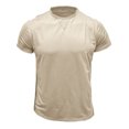 thumbnail image 1 of Penkiiy T-Shirt pour Homme à Manches Courtes, Décontracté, Mode, Col Rond, Chandail, Boutons, Blouse, L Beige, 1 of 1