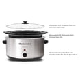 thumbnail image 4 of Elite Gourmet Stainless Steel Slow Cooker, Dishwasher-Safe with Tempered Glass Lid, Cool-Touch Handles, Removable Stoneware Pot, 8.5 Quart,MST-900V, 4 of 4