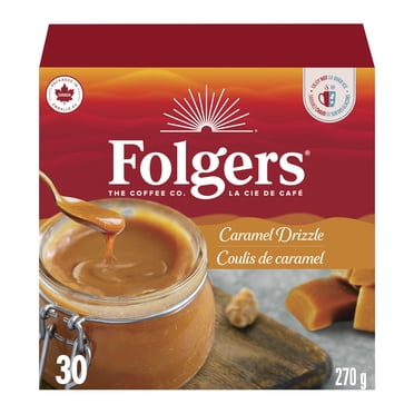Folgers Caramel Drizzle K-Cup Coffee Pods 30 Pods