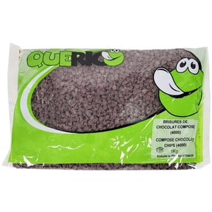 Querio Compound Chips de chocolat - 1kg - 1ct - Parfait pour la cuisson et le snacking (1ct)