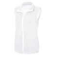thumbnail image 4 of Heliisoer Pocket Women Zipper Solid Color Jacket Plush Sleeveless Lapel Vest Loose, 4 of 8
