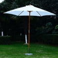 thumbnail image 1 of Outsunny 9ft parapluie extérieur en bois de patio, 1 of 3