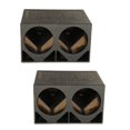 thumbnail image 1 of Q Power QBOMB12TB Dual 12-Inch Triangle Ported Subwoofer Box Enclosure (2 Pack), 1 of 3