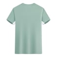 thumbnail image 4 of Styesk T Shirts for Man Solid-Color Casual Elastic Sports Short Sleeved Round-Neck Blouses, 4 of 6