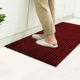 thumbnail image 4 of Door Mat Indoor Entrance Small Rug Front Door Mat Front Door Mat Outside Entrance Boho Bathroom Rugs Washable Non Slip Rugs for Porch Kitchen Bedroom Balcony Living Room Striped Refreshing Carpet, 4 of 6