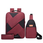 Amzcrzy Storage Bag, Backpack Three Piece Set, Large Capacity USB Student Backpack, Suitable For School And Outdoor Travel, Computer Bag For Men And Women With Large Capacity backpack backpack