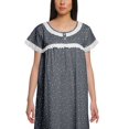 thumbnail image 3 of Moomaya Chemise de Nuit d'Allaitement pour Femmes à Col Rond Imprimée en Popeline de Coton, 3 of 4
