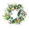 thumbnail image 3 of 45cm Easter Wreath with Pastel Eggs Front Door Window Hanging Artificial D, 3 of 8
