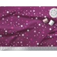 thumbnail image 2 of Soimoi Pink Poly Georgette Fabric Stars Star Print Fabric by the Yard 52 Inch Wide, 2 of 3