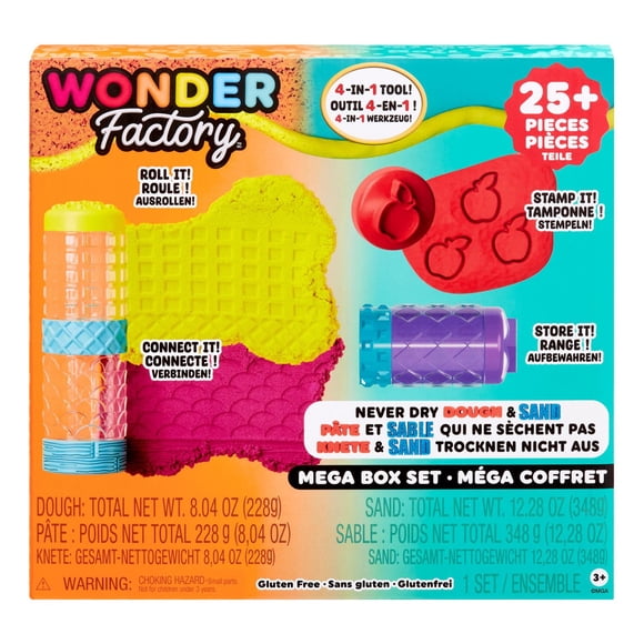 Wonder Factory Never Dry Dough & Sand Mega Box Set