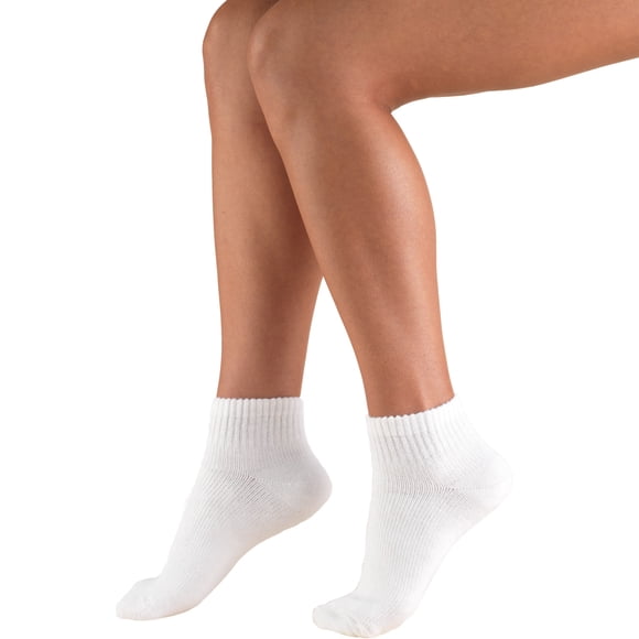 Truform Mini-Crew Length Socks, White, X-Large
