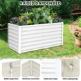 thumbnail image 1 of BeesClover Galvanized Raised Garden Bed, Large Outdoor Planter Box with Open Base & Safety Edge, Rustproof Steel for Vegetables, Flowers, Herbs, 1 of 9