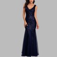 thumbnail image 2 of Pompotops Women's Sequins Slim Fit Fishtail Dress Evening Dress Dress, 2 of 3