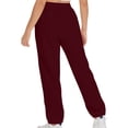 thumbnail image 4 of Timegard Womens Sweatpants Jogger Pants Elastic Waist Solid Color Trousers with Pockets Workout Pants, 4 of 6