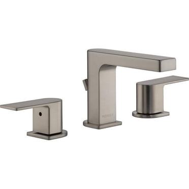Peerless P3519LF-BN Xander 1 GPM Widespread Bathroom Faucet with Pop-Up Drain Assembly, Brushed Nickel