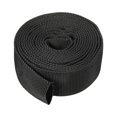 thumbnail image 1 of Unique Bargains 1.6' ID 10FT Nylon Protective Hose Sleeve, Cable Cover Sheath Protection, Black, 1 of 4