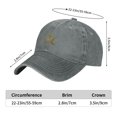 thumbnail image 4 of ZICANCN Adjustable Baseball Cap Women, Character & Patterns Hats for Men Adult Washed Cotton Denim Baseball Caps Fashion, Gray, 4 of 6