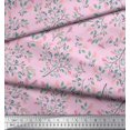 thumbnail image 3 of Soimoi Silk Fabric Leaves Decor Fabric Printed Yard 42 Inch Wide, 3 of 3