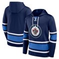 thumbnail image 2 of Men's Winnipeg Jets Puck Deep Lace-Up Pullover Hoodie - Blue, 2 of 3