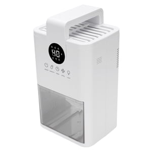 Petit déshumidificateur, Déshumidifiant compact à domicile 1L Tank d'eau minuteur silencieux pour salle de bains US Branche,EU Connecteur