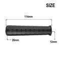 thumbnail image 1 of Pack of 2 Wheelbarrow Rubber Handles Round Tubes Black Replacement Handles, 1 of 10
