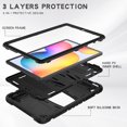 thumbnail image 2 of [PST] Samsung Tablet Tab A11 Defender Case SM-X133 SM-X135, Shockproof Heavy Duty Rugged Defender Kickstand Hard Case Cover, 2 of 4
