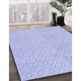 thumbnail image 3 of Ahgly Company Tapis de Zone Rond d'Intérieur Lavable à la Machine, Transitionnel, Bleu Céleste, 4 Pieds Rond, 3 of 7