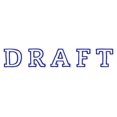 thumbnail image 1 of Printtoo Draft Self Inking Rubber Stamp Pre-Inked Office Stamp- Home Office Business Stationery, Blue- 42 x 9 mm, 1 of 7