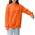 thumbnail image 1 of Chbgutlmr Sweatshirts for Women Plus Size Long Sleeve Casual Basic Hoodies Drawstring Loose Oversized Pullover, 1 of 8