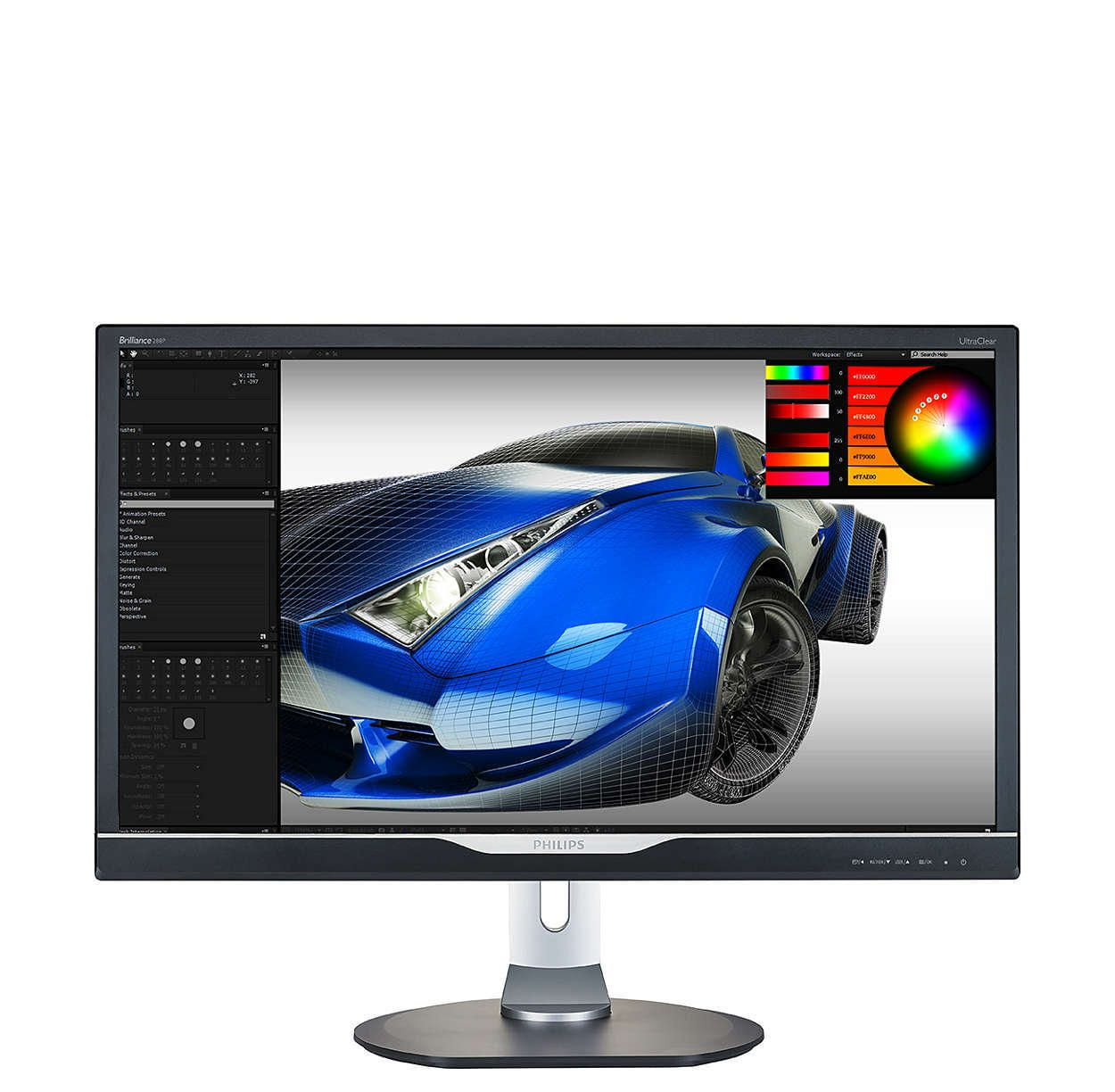 PHILIPS 288P6LJEB 28” 4K Ultra HD LED Monitor with Hdmi And Built-in Speakers