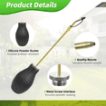 thumbnail image 4 of Diatomaceous Earth Powder Duster, Garden Powder Applicator with Long Brass Sprayer, Bulb Duster Sprayer, 4 of 7