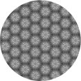 thumbnail image 1 of Ahgly Company Tapis d'Intérieur Rond Lavable en Machine Gris Transitionnel, 8 Pieds Rond, 1 of 7
