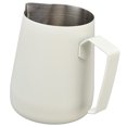 thumbnail image 2 of Milk Frother Pitcher, Clean 304 Stainless Steel Frothing Pitcher Professional Safe Food Grade Fall Resistant With Pointed  For Coffee Machine White,Black,Yellow, 2 of 8