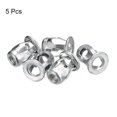 thumbnail image 3 of Unique Bargains M8 Jack Nuts, 5 Pack Threaded Insert Nut 304 Stainless Steel Rivet Nuts, 21mm Length, 3 of 5