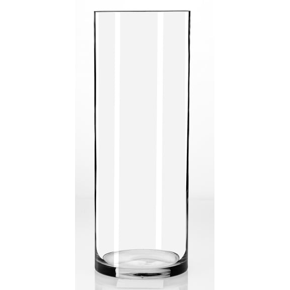 Vase cylindrique en verre Libbey