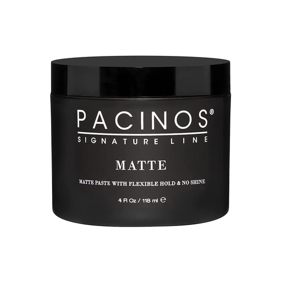Pacinos Matte Hair Paste - Flexible Hold, No Shine, Sculpting & Styling Wax, Long Lasting Definition & Texture, No Flakes, All Hair Types, 4 fl. oz.