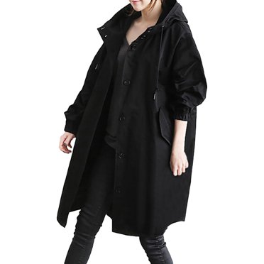 XZNGL Womens Windbreaker Jacket Womens Winter Loose Hooded Wild Elegant Windbreaker Comfortable Coat Outwear Womens Winter Jacket Winter Coat for Women