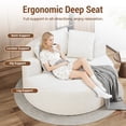 thumbnail image 4 of The Magic Home Canapé Sectionnel de Sol Togo, Beige, 4 of 11