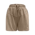 thumbnail image 4 of Timegard Womens Shorts Casual Elastic High Waisted Drawstring Athletic Comfy Shorts with Pockets Sweatshorts, 4 of 7